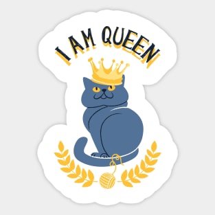 I'm Queen Cat Sticker